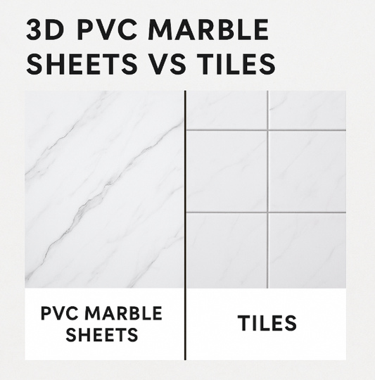 3D PVC Marble Sheets vs Tiles: Which Is Better for Wall Decor?
