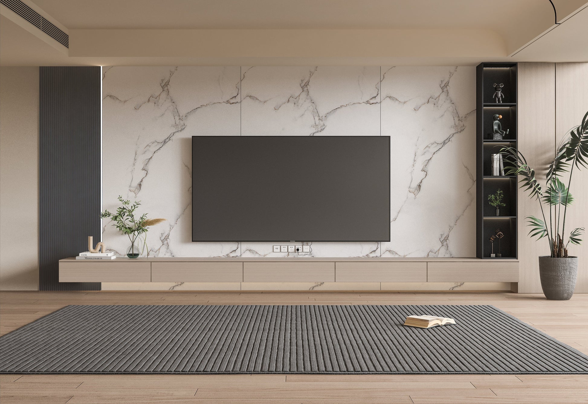 PVC 3D Marble Sheet Calacatta White. Wall Decor Center. Tv Wall Design