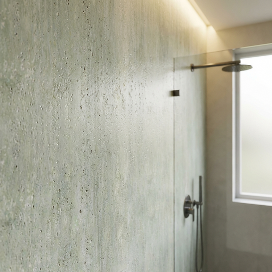 Waterproof Natural Travertine PVC wall panel surface