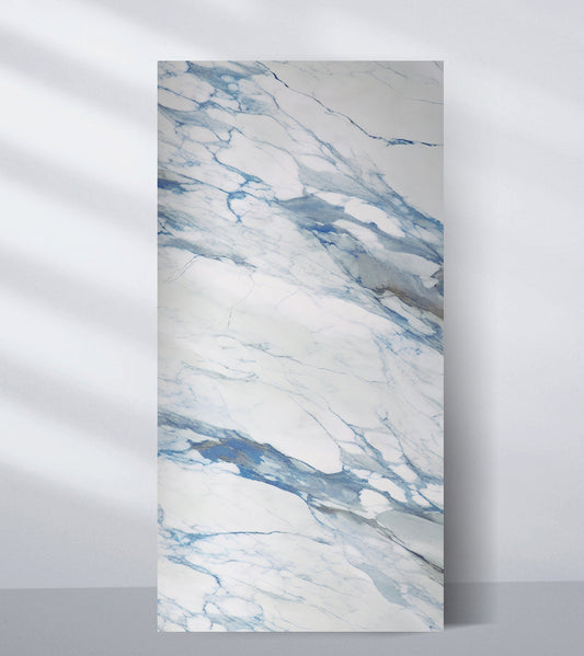 3D Calacatta Azur Marble UV Protected PVC Wall Panel