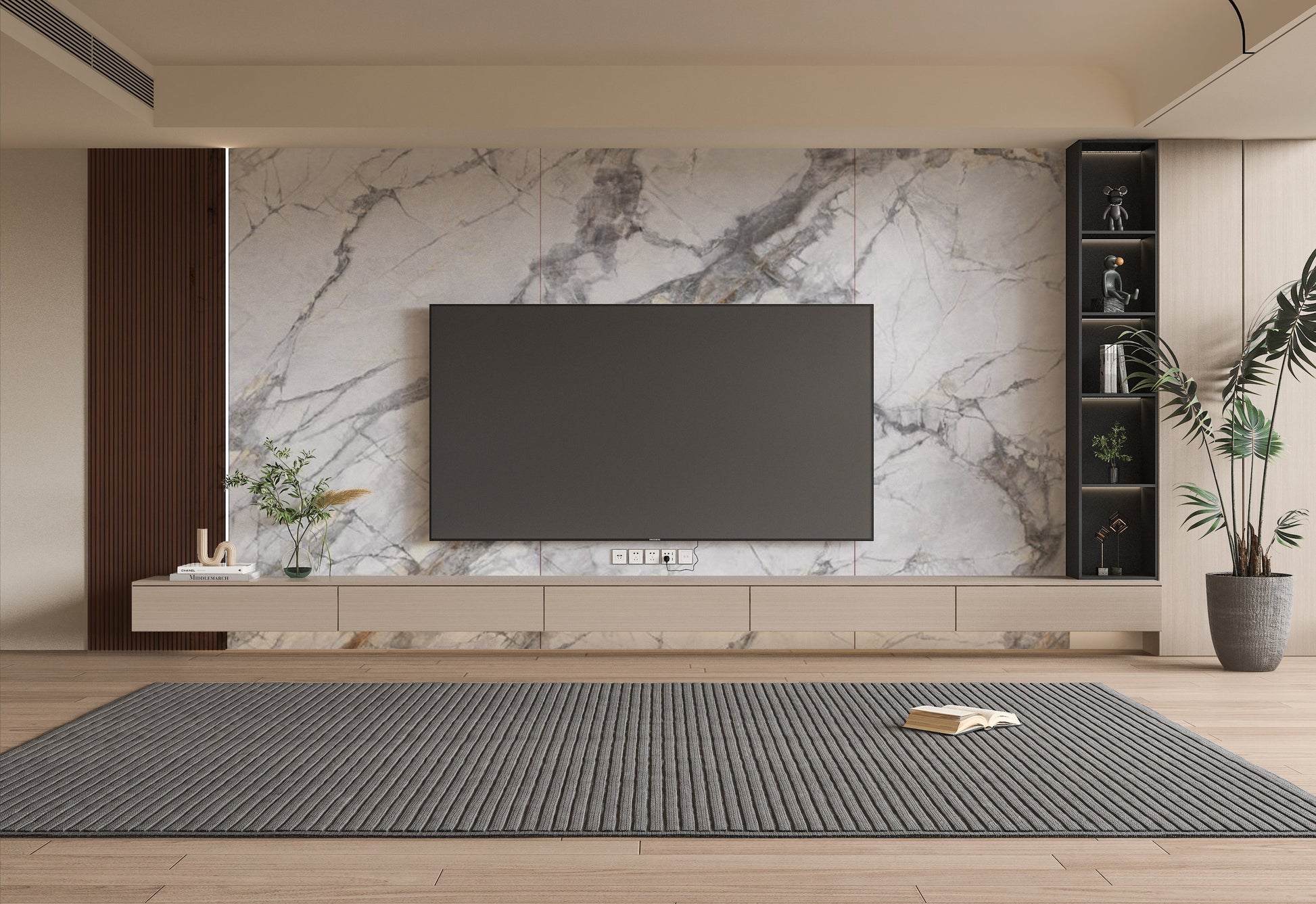PVC 3D Marble Sheet Deep Veins. Wall Decor Center. Tv Wall Design