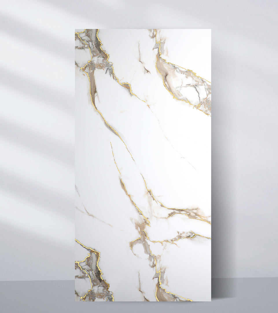Calacatta Oro Gold PVC Marble Wall Panel
