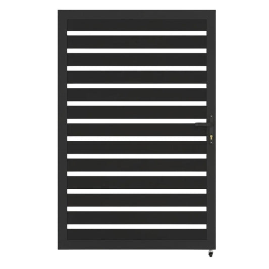 Aluminum Premium Fence Single Gate (4ftx 6ft) – Modern, Heavy Duty, Semi Privacy