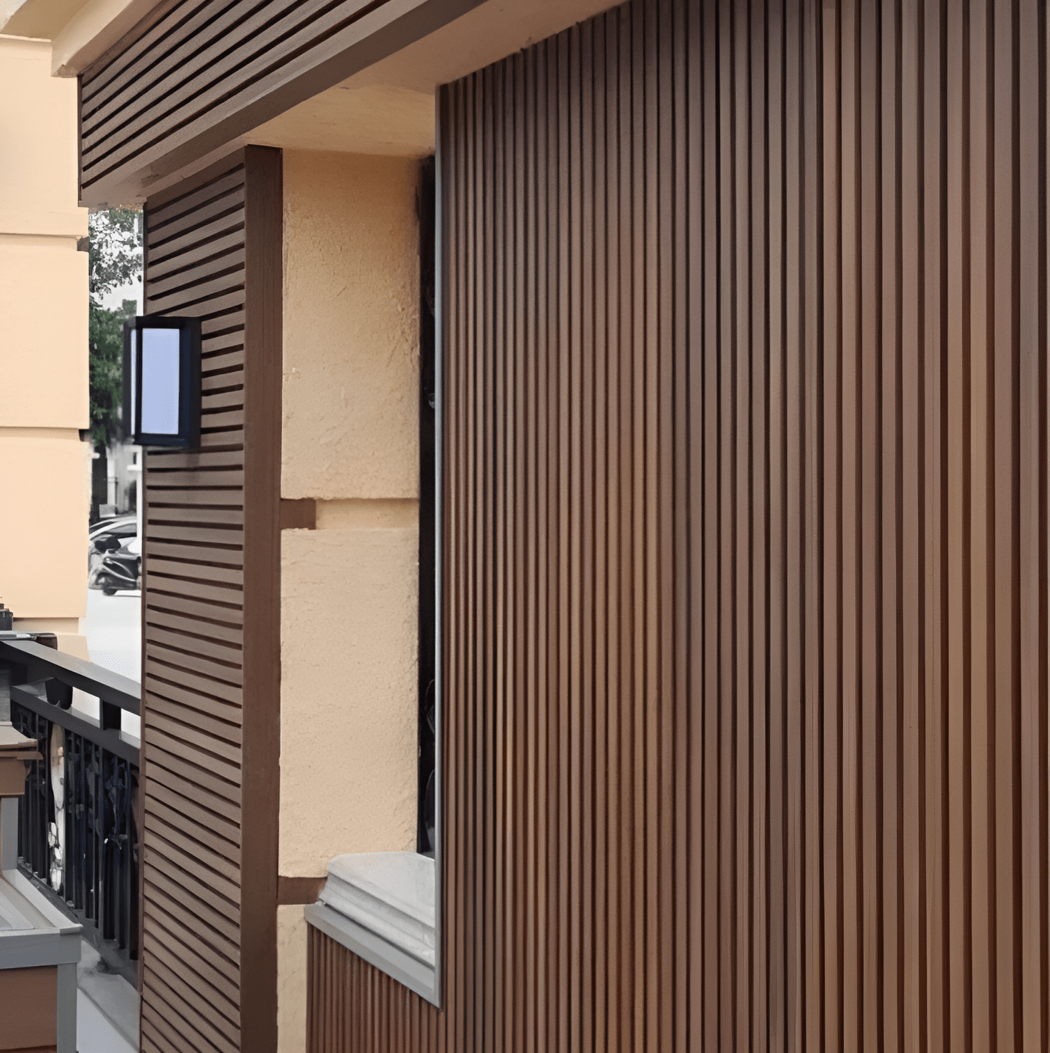 Brown Composite Cladding wall