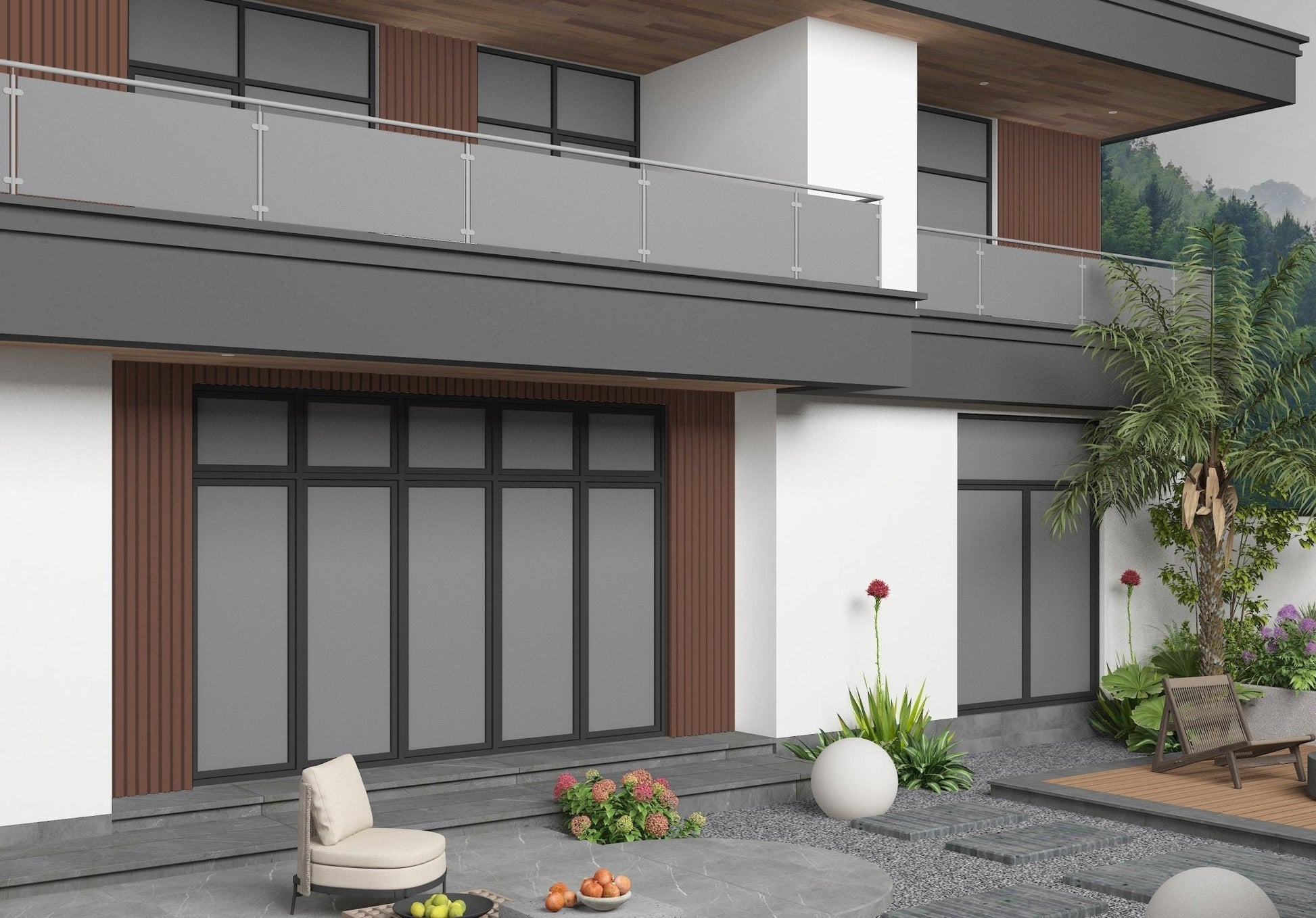Brown Composite Wide Exterior Cladding Siding