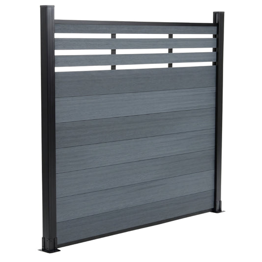 Top Lattice Privacy Composite Fence Wholesale Price - Light Gray