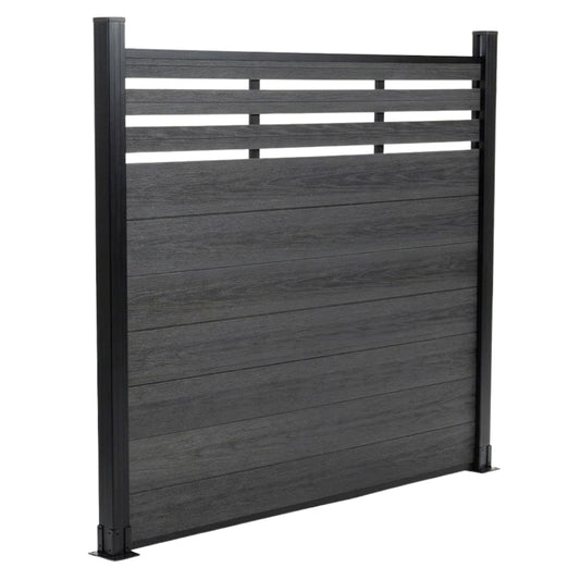 Top Lattice Privacy Composite Fence Wholesale Price - Black