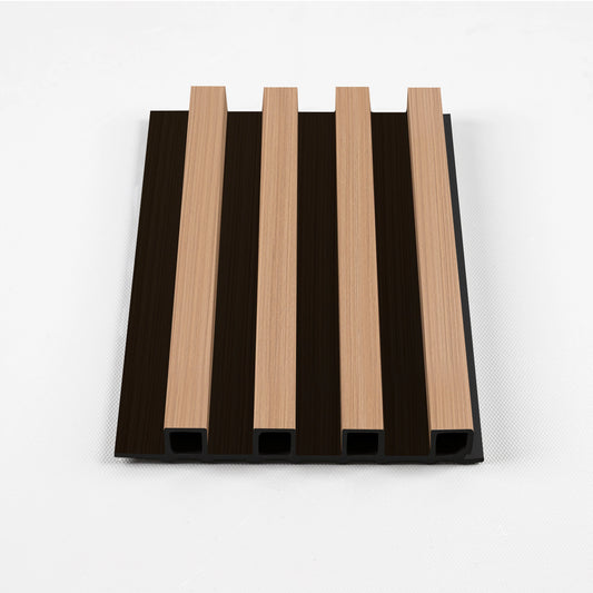 Maple Slate Black WPC Fluted 3D Wall Panels – 14 Panels per Box (68 sq. ft. Coverage)