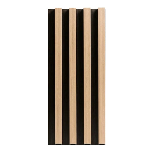 Maple Slate Black WPC Fluted 3D Wall Panels