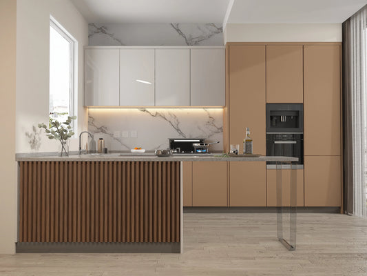 Midnight Elm WPC Fluted 3D Wall Panels | 14 Panels per Box (68 sq. ft. Coverage)