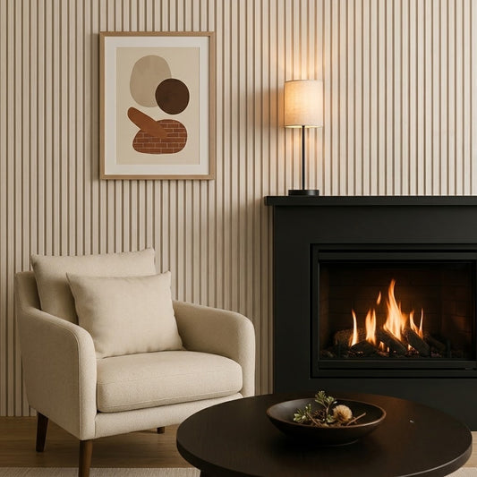 Nordic Birch Acoustic Wood Slat Wall Panel | Premium 3-Sided Veneer | Sound-Absorbing