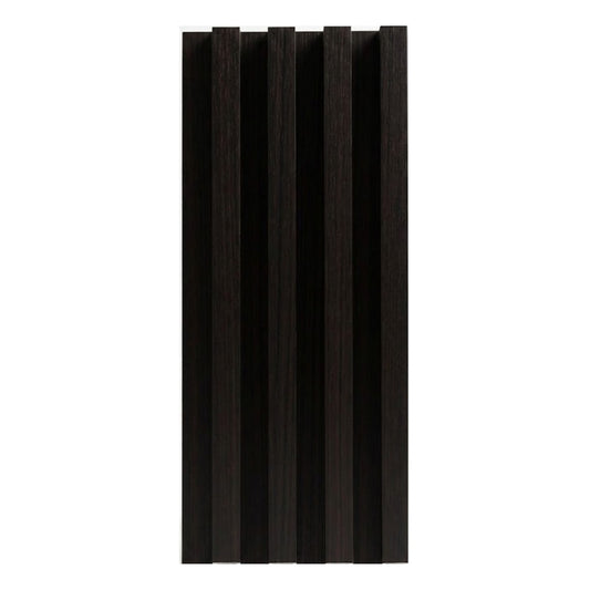Easy-to-install Walnut Ink Metallic WPC fluted wall panel system