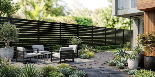 Aluminum Slat Fence Panels | Modern Semi-Privacy Fencing
