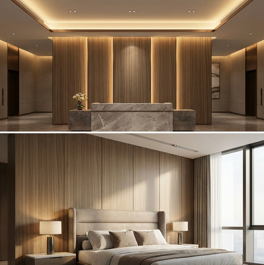 Bendable Wood Veneer Wall Panels: Smart Design Ideas for Curved Walls, Columns and Interiors