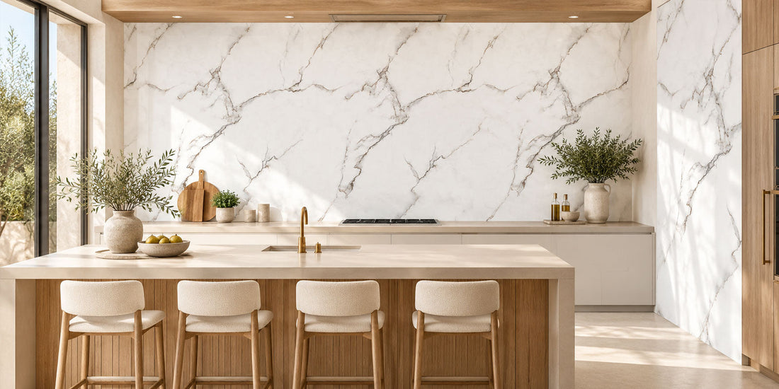 3D PVC Marble Wall Panels for Small Kitchens: Creative Backsplash and Accent Wall Ideas