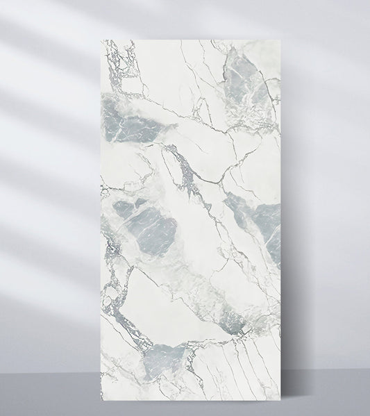 PVC Marble Sheet Wall Decor Center Blue Mist