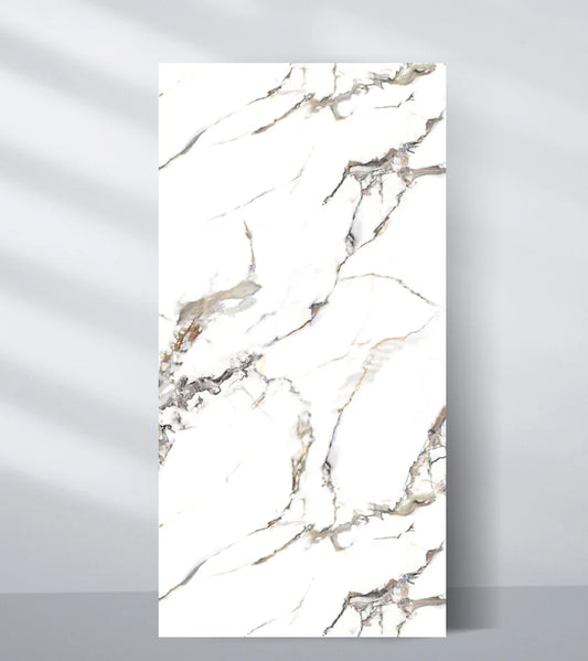 Beige Ibiza 3D PVC Marble Sheets Continuous Pattern