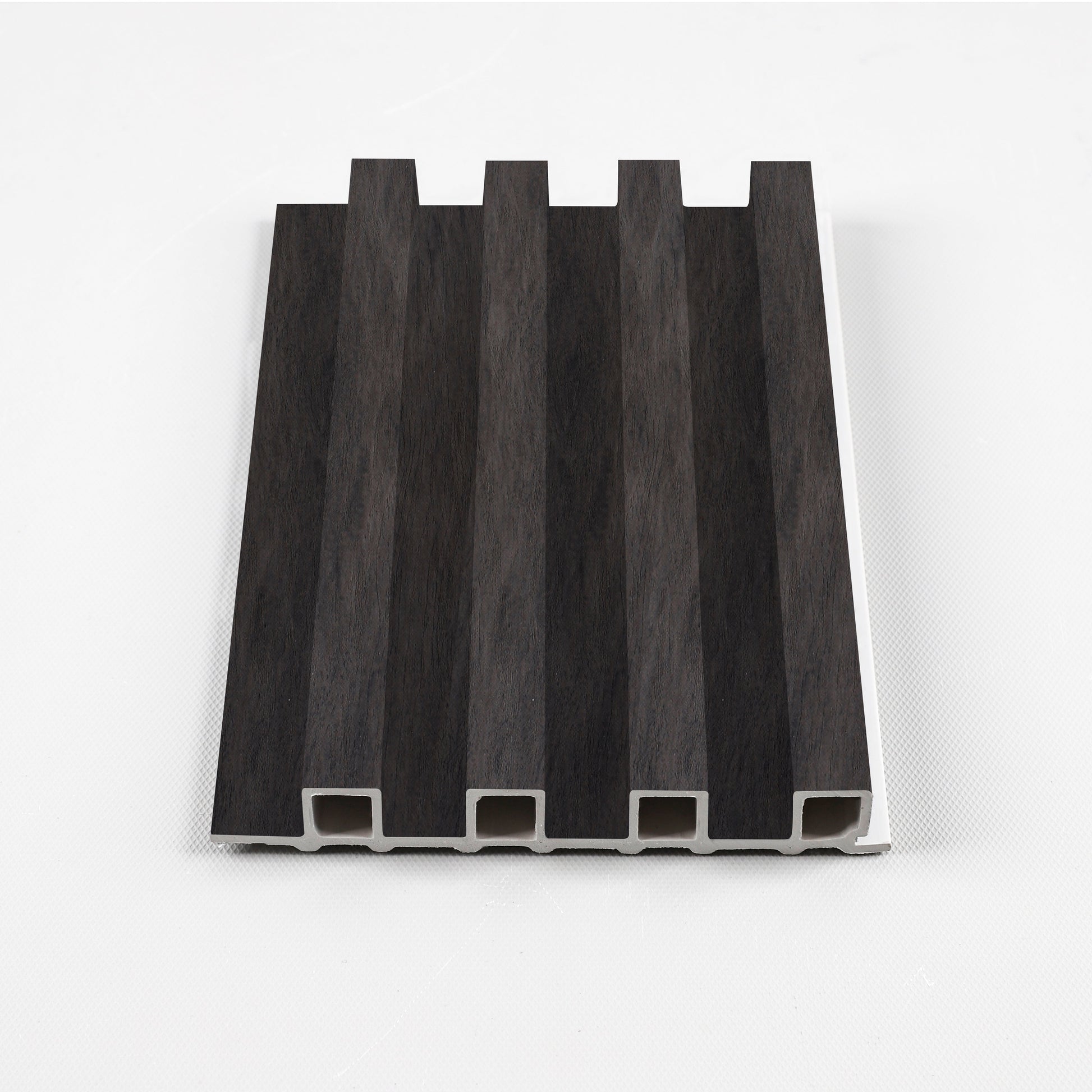 Dark Smoky Oak WPC Fluted 3D Wall Panels. Wall Decor Center