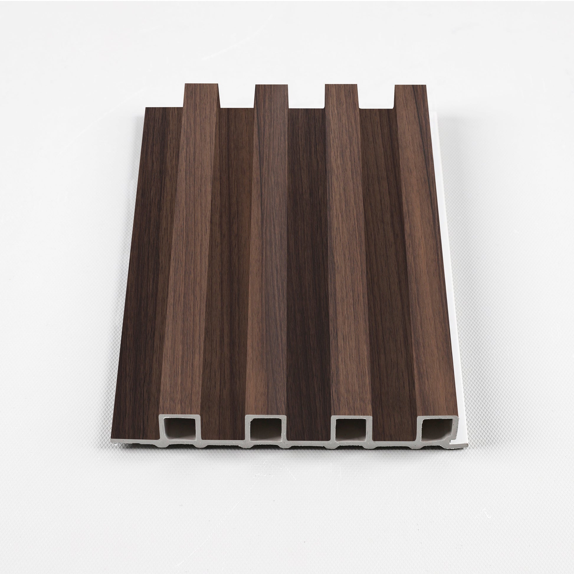 Dark Walnut WPC Fluted 3D Wall Panels. Wall Decor Center