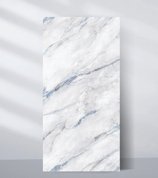 Bluewave 3D PVC Marble Wall Panel (4x8 ft) Waterproof & Fire-Resistant | UV Protected (Covers 32 sq. ft)