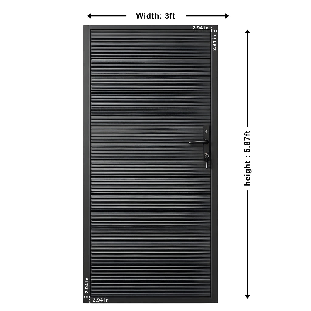 3x6 Aluminum Privacy Fence Gate | Heavy-Duty Design – Wall Decor