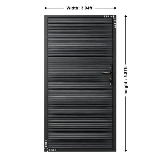 Aluminum Premium Fence Sing Gate (4ft x 6ft) – Modern, Heavy Duty, Full Privacy