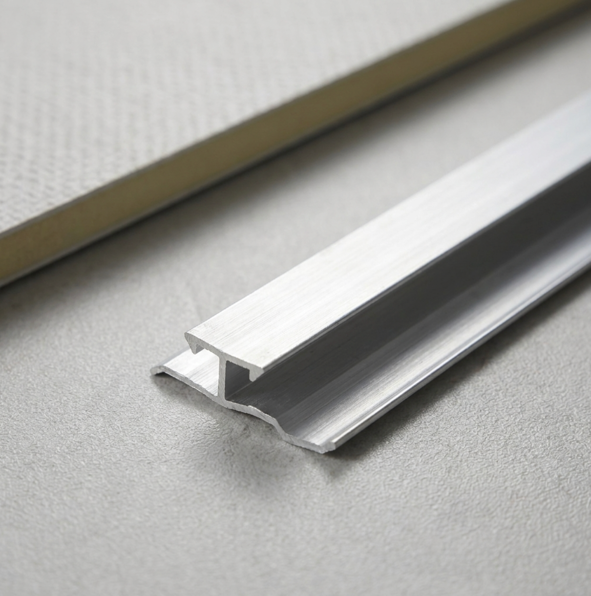 Aluminum Seamless Trim Connector, perfectly wood veneer panels.