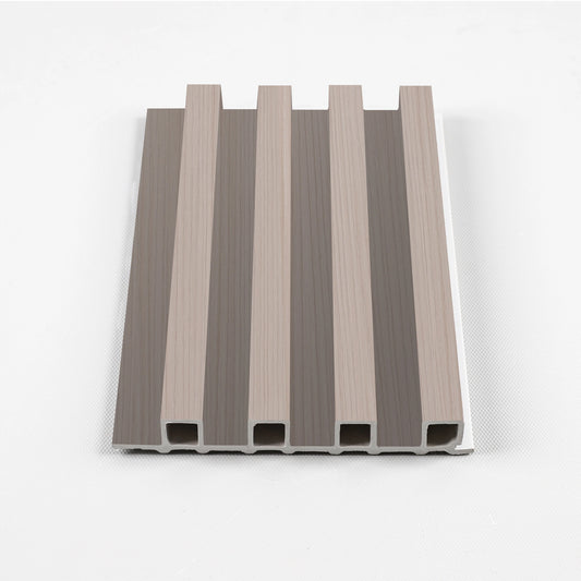 Cedar Oak WPC Fluted 3D Wall Panels | 14 Panels per Box (68 sq. ft. Coverage)