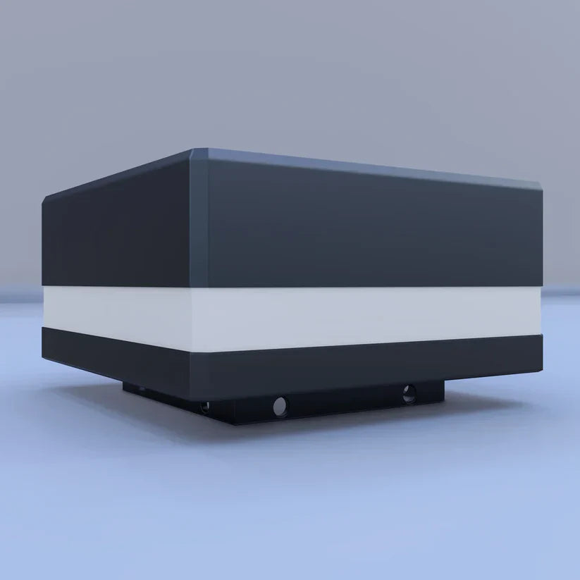 Solar powered LED post cap light for fence and deck posts