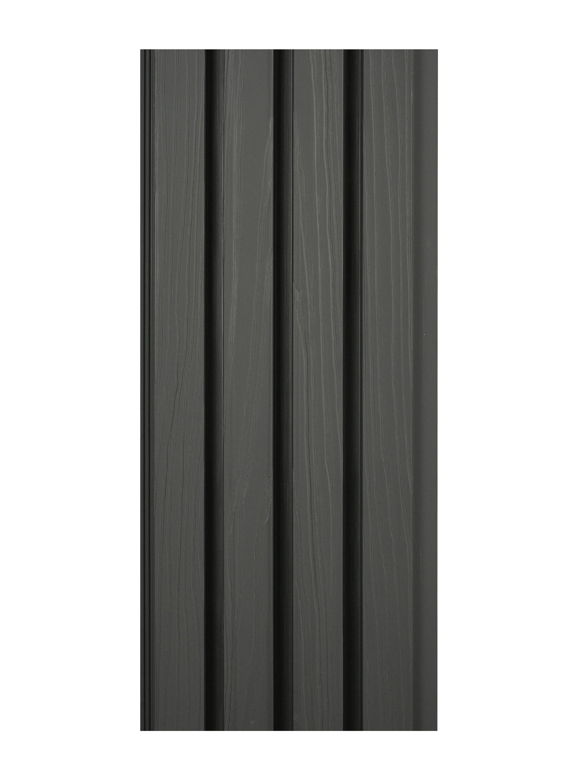 Black composite exterior wall cladding panels weather resistant finish