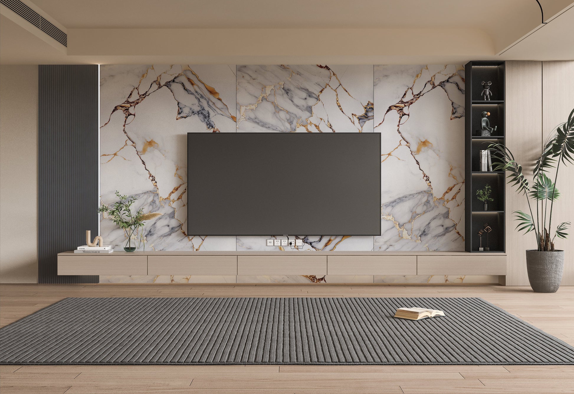 PVC 3D Marble Sheet Covelano Luxe Gold. Wall Decor Center. Tv Wall Design