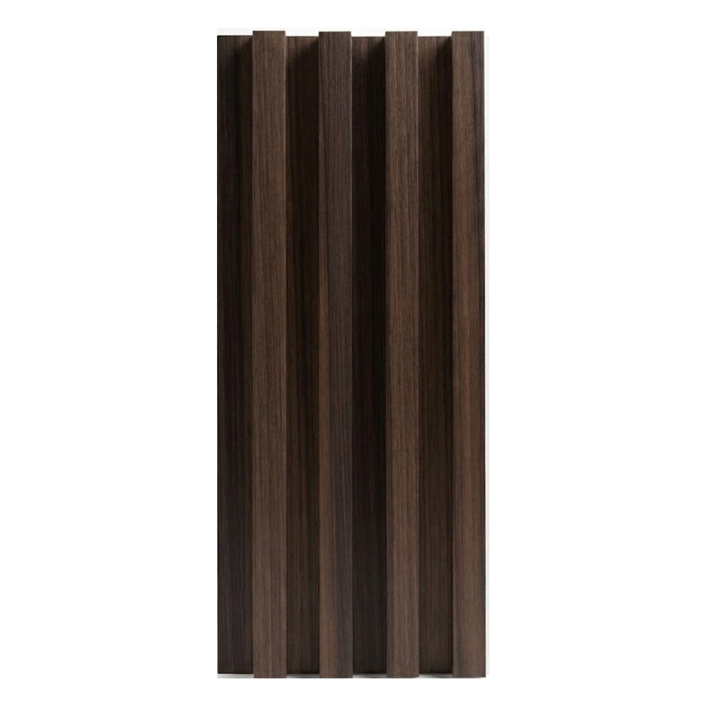 Dark Walnut Oak fluted wall panels for modern interior walls