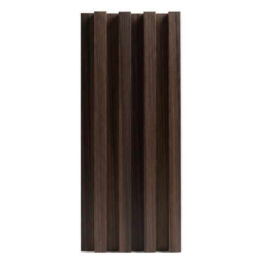 Dark Walnut Oak fluted wall panels for modern interior walls