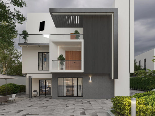 Gray Composite Exterior Cladding – Wide Panels, 5 Pieces/Box (32.6 sq. ft.)