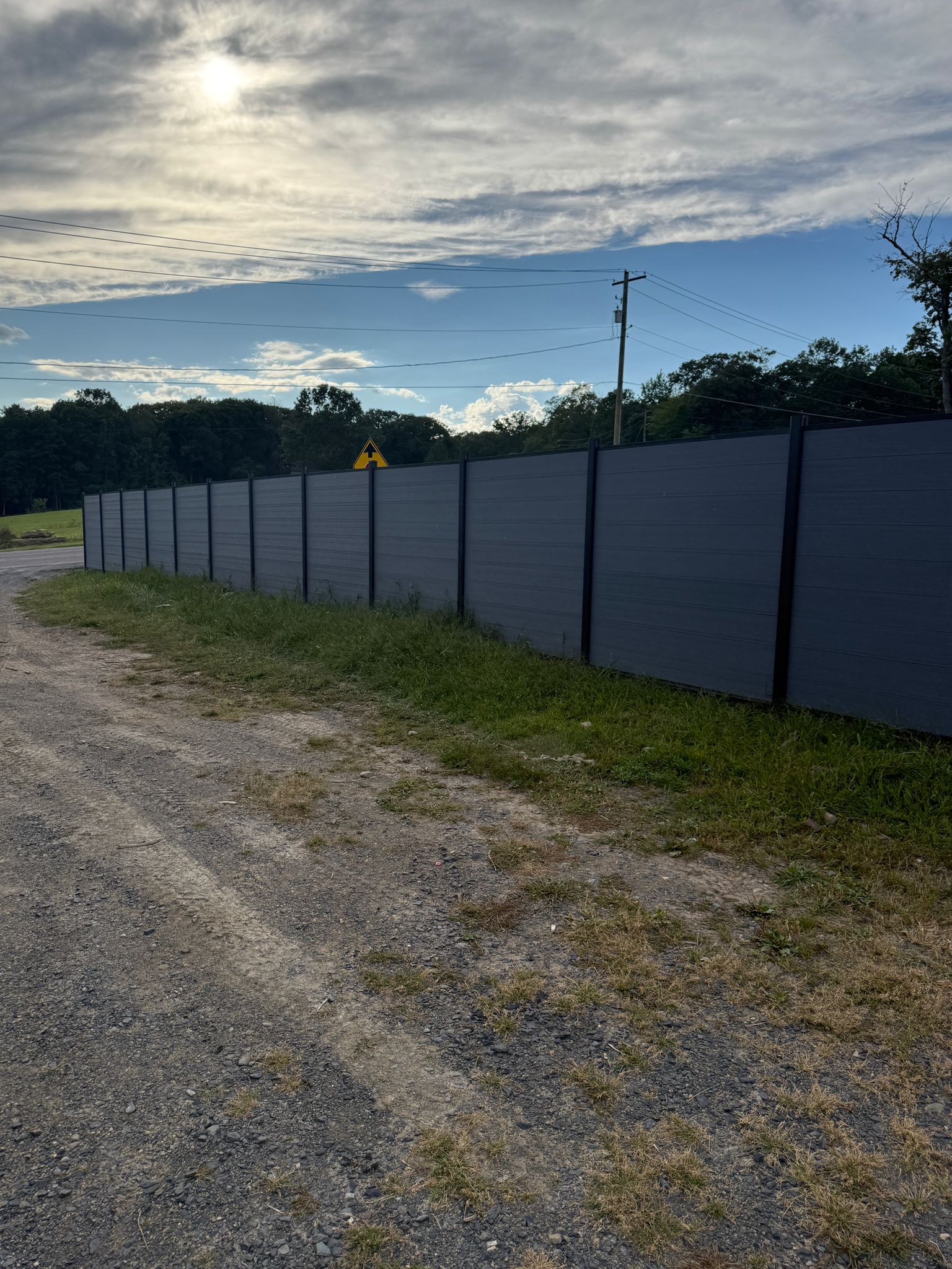 urable light gray composite fence low maintenance