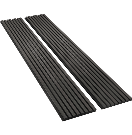 Luxury Black Acoustic Slat Wall Panels. Wall Decor Center 