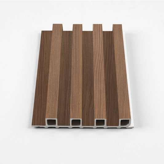 Midnight Elm WPC Fluted 3D Wall Panels | 14 Panels per Box (68 sq. ft. Coverage)