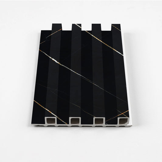 Noir Royale WPC Fluted 3D Wall Panels | 14 Panels per Box (68 sq. ft. Coverage)