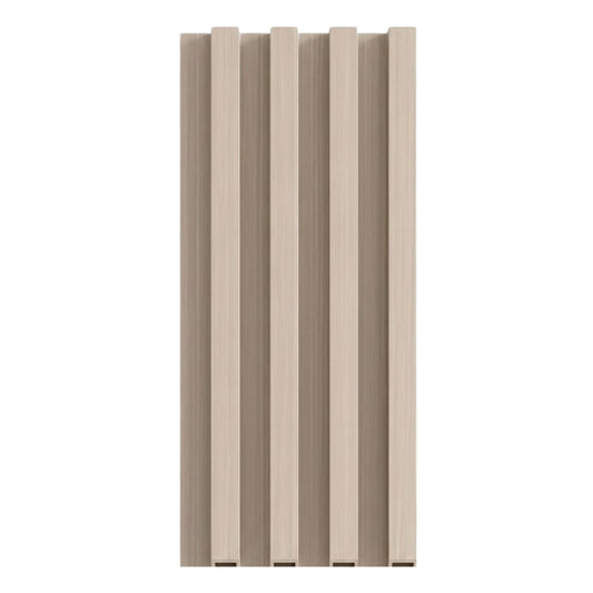 Nordic Birch WPC Fluted 3D Wall Panels in light wood finish