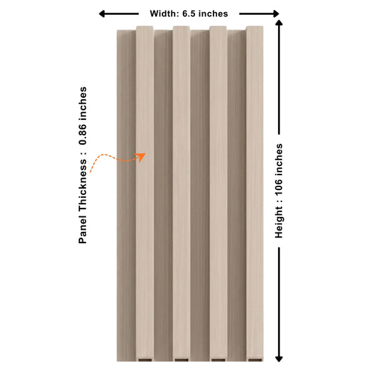 Nordic Birch fluted wall panels for modern interior walls