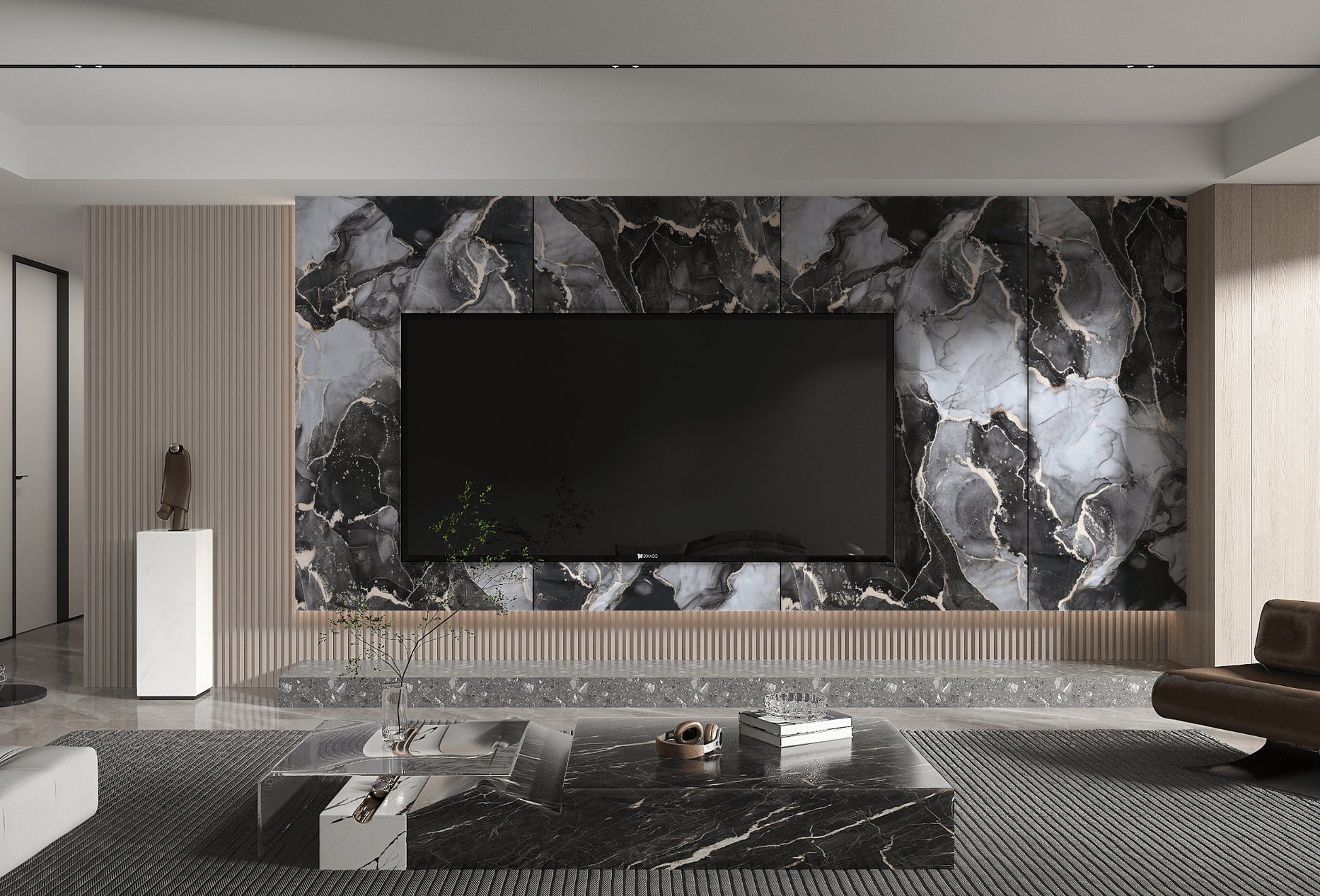 PVC 3D MARBLE SHEET GOLDEN ONYX. Wall Decor Center. TV Wall Design