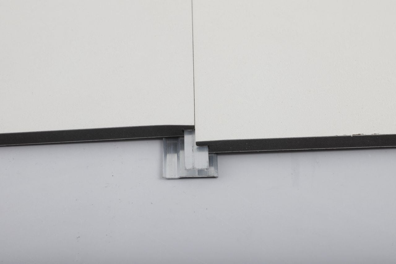 Aluminum Seamless Trim Connector, perfectly wood veneer panels.