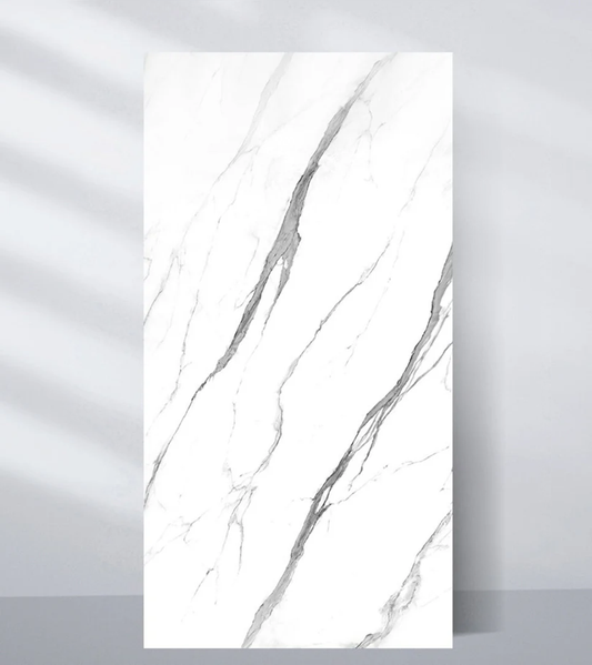 White Matte Marble UV Protected PVC Wall Panel 