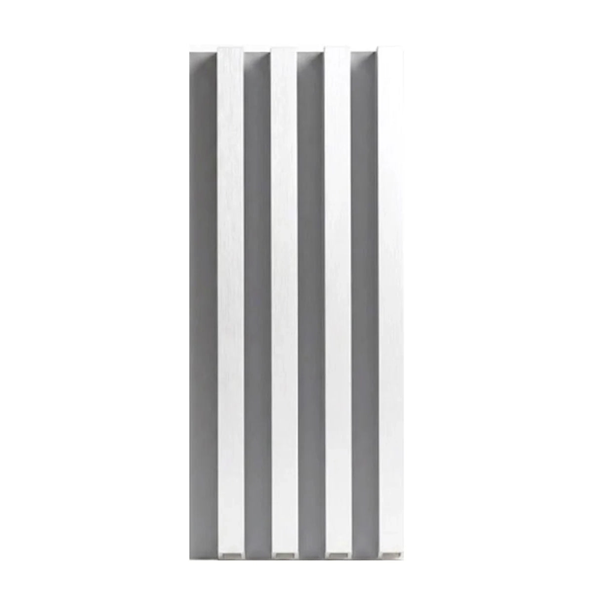 White Brushed WPC Fluted 3D Wall Panels – 42.9 sq. ft./Box