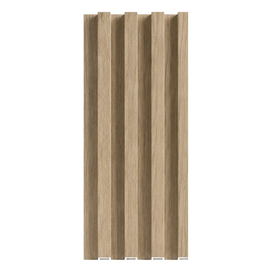 White Oak WPC Fluted 3D Wall Panels for Modern Interior Design