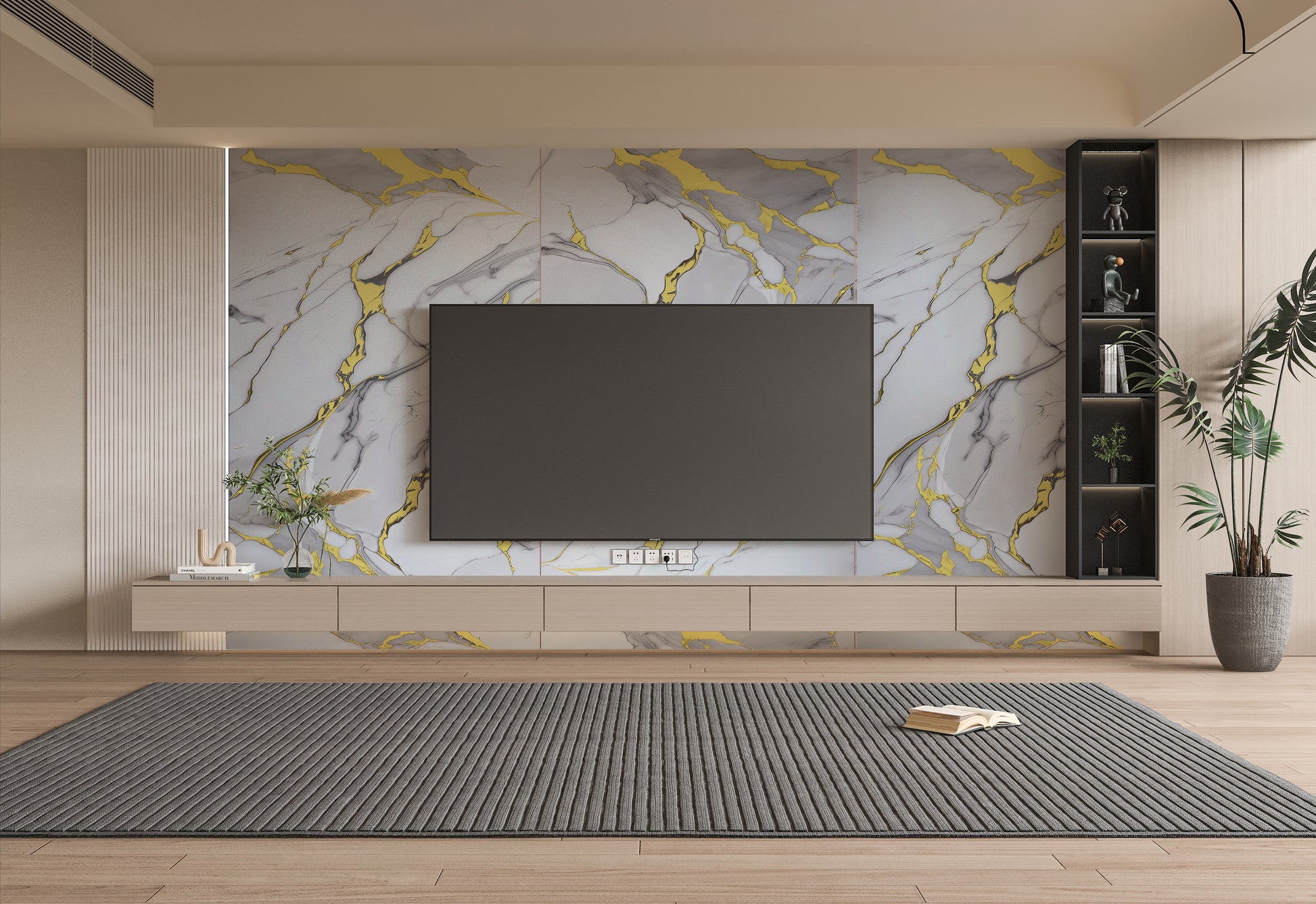 White Gold Luxe PVC marble panel
UV protected wall sheet
Fire-resistant marble cladding
Waterproof PVC wall panel
Luxury white and gold panel