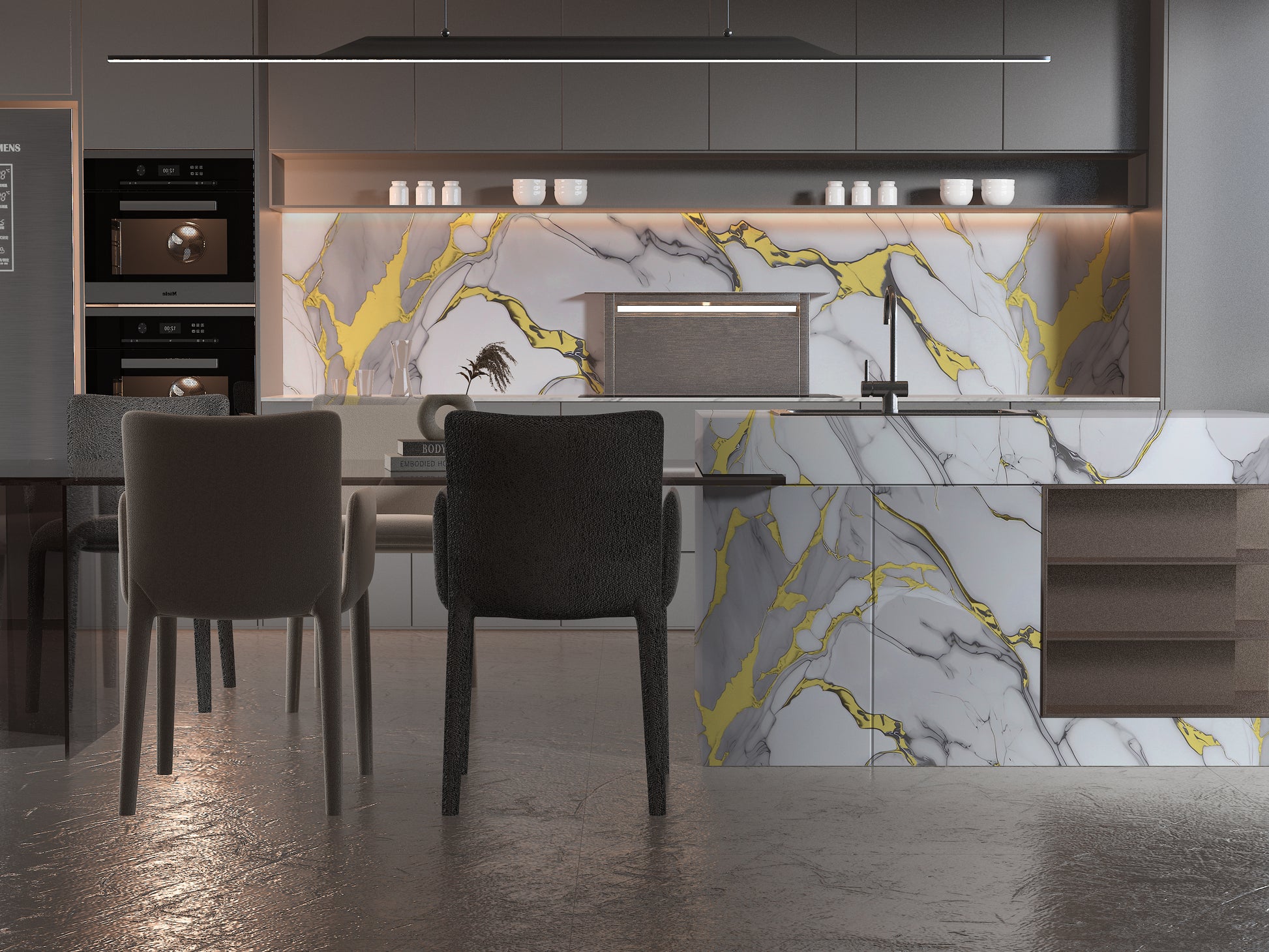 White Gold Luxe PVC marble panel
UV protected wall sheet
Fire-resistant marble cladding
Waterproof PVC wall panel
Luxury white and gold panel