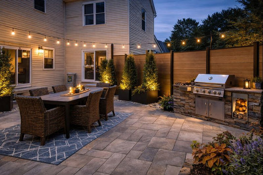 composite fencing for long term outdoor durability