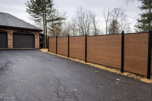 premium composite fencing panels outdoor installation
